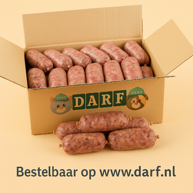 Afbeeldingen van DARF Pens Zalm Kalkoen VE doosje 4,65 kilo, minimaal 19 worstjes